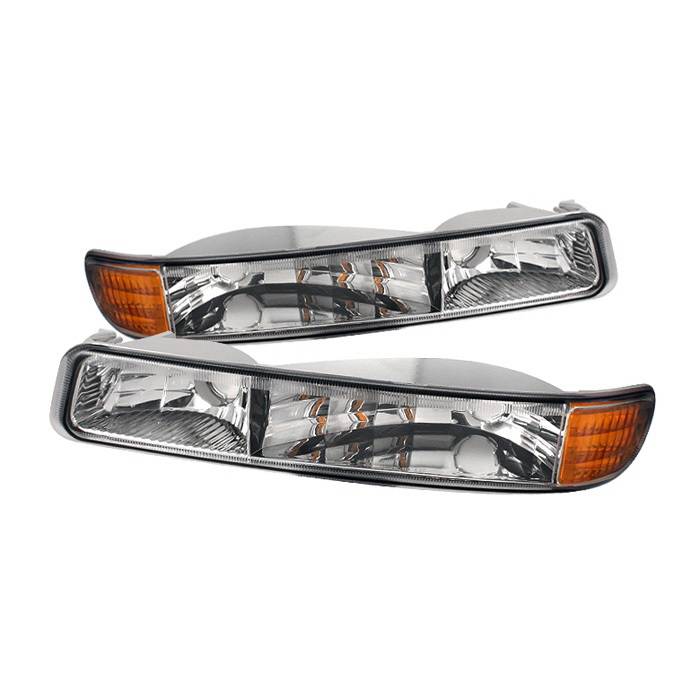 Spyder Auto - GMC Sierra Spyder Bumper Lights - Chrome - CBL-ON-GS99-AM-C