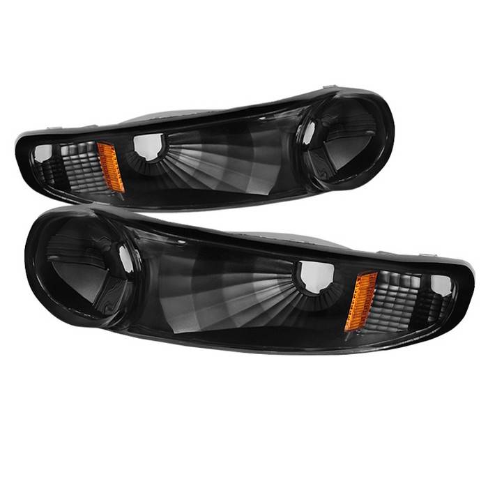 Spyder - GMC Yukon Spyder Corner Bumper Lights - Black - CBL-ZO-GD00-AM-BK