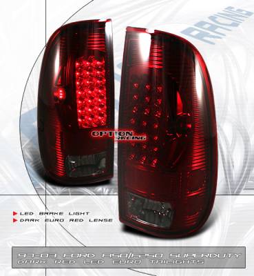 Custom - Euro Red Smoked LED Taillights