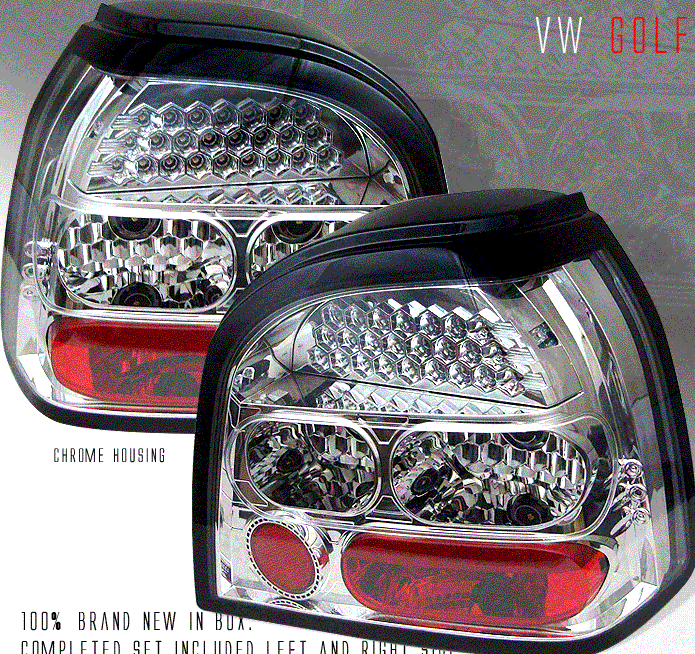 EAGLE EYES Altezza Tail Lights For 2002-2007 Jeep Liberty – Chrome Housing, Clear Lens – DOT/SAE