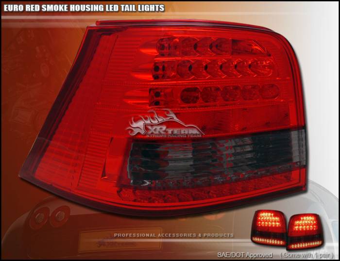 Custom - Euro Red Smoke LED Taillights