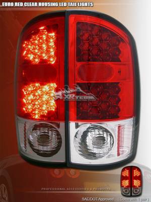 Custom - Euro Red Clear LED Taillights