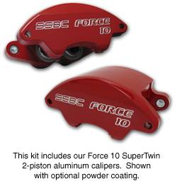 SSBC - SSBC Disc Brake Kit with Force 10 Super-Twin 2-Piston Aluminum Calipers - Front - A113-5
