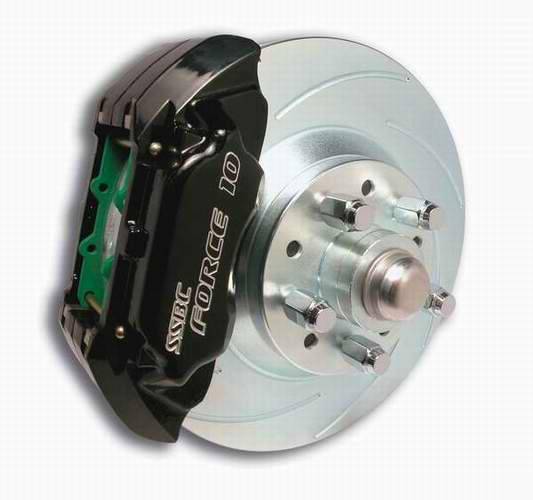SSBC - SSBC Power Drum to Disc Brake Conversion Kit with 2 Inch Drop Spindles & 2 Piston Aluminum Calipers - Front - A120-9