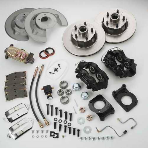 SSBC - SSBC Non-Power Drum To Disc Brake Conversion Kit with Force 10 Extreme 4 Piston Aluminum Calipers - Front - A120D