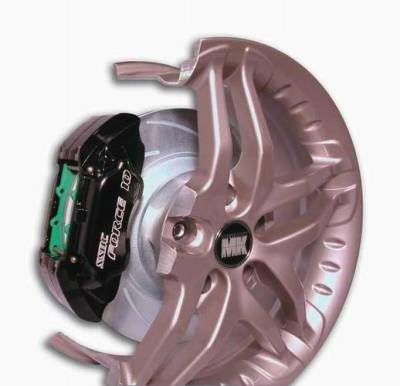 SSBC - SSBC Disc Brake Kit with Force 10 Extreme 4-Piston Aluminum Calipers & 13 Inch Rotors - Front - A123-8
