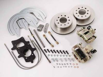 SSBC - SSBC Disc Brake Conversion Kit for GM 10 & 12 Bolt Rear Ends with Non-Staggered Shocks & C-Clip or Non C-Clip Axles - Rear - A125-3