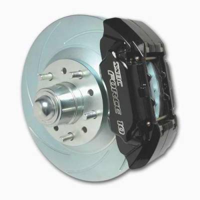 SSBC - SSBC Drum to Disc Brake Conversion Kit with Force 10 Extreme 4-Piston Aluminum Calipers - 13 Inch Rotors & 2 Inch Drop Spindles - Front - A126-34