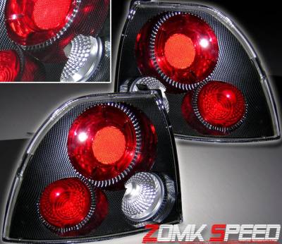 Custom - Dual Red Carbon Taillights