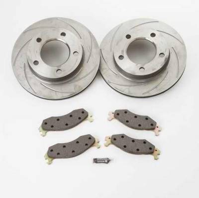 SSBC - SSBC Turbo Slotted Rotors with Xtra Life Plating & Pads  - Rear - A2390000