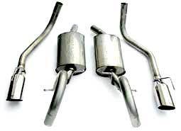 Steeda - Ford Mustang Steeda Stainless Steel Cat-Back Dual Exhaust Kit - 16063