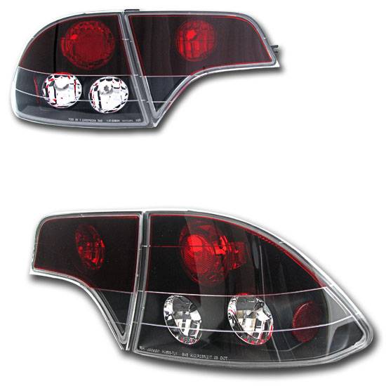 Custom - Black Red Clear Taillights