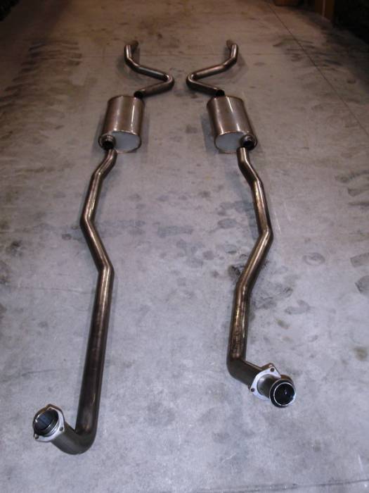 Stainless Works - Chevrolet Chevelle Stainless Works Exhaust System - Dual Muffler without Resonator - CV69BB0S