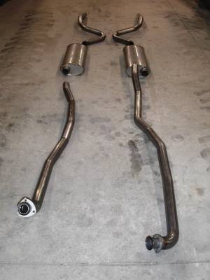 Stainless Works - Chevrolet Chevelle Stainless Works Exhaust System - Dual Muffler without Resonator - CV69SB0S