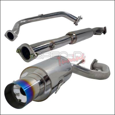 Spec-D - Mitsubishi Eclipse Spec-D N1 Style Catback Exhaust with Burnt Tip - MFCAT2-ELP95NTT-SD