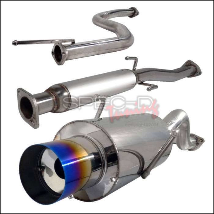 Spec-D - Acura Integra Spec-D N1 Style Catback Exhaust with Burnt Tip - MFCAT2-INT94T-SD