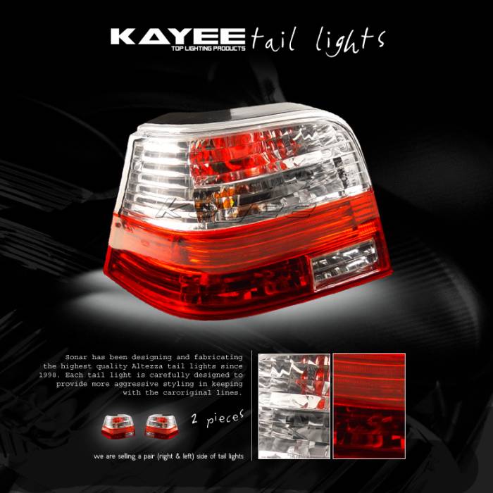 Custom - Crystal Red Altezza Taillights