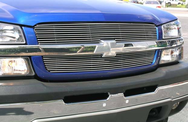 T-Rex - Chevrolet Silverado T-Rex Billet Grille Overlay - Bolt On & Insert - 2PC - 21100