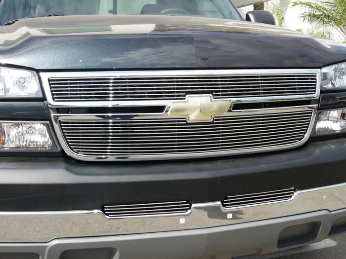 T-Rex - Chevrolet Silverado T-Rex Billet Grille Overlay - Bolt On & Insert - 2PC - 21106