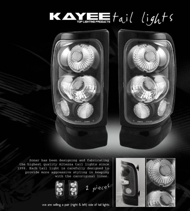 Custom - Black Clear Taillights