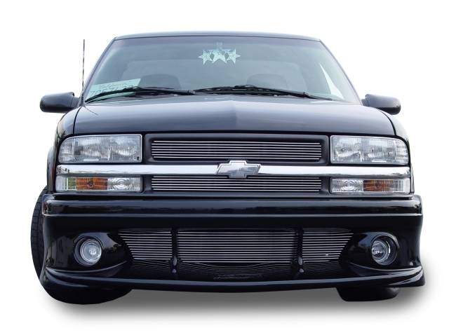 T-Rex - Chevrolet S10 T-Rex Billet Grille Overlay - Bolt On - 2PC - 21276