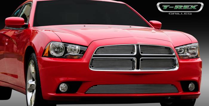 T-Rex - Dodge Charger T-Rex Billet Grille Overlay - Bolt On - 4PC - 21442