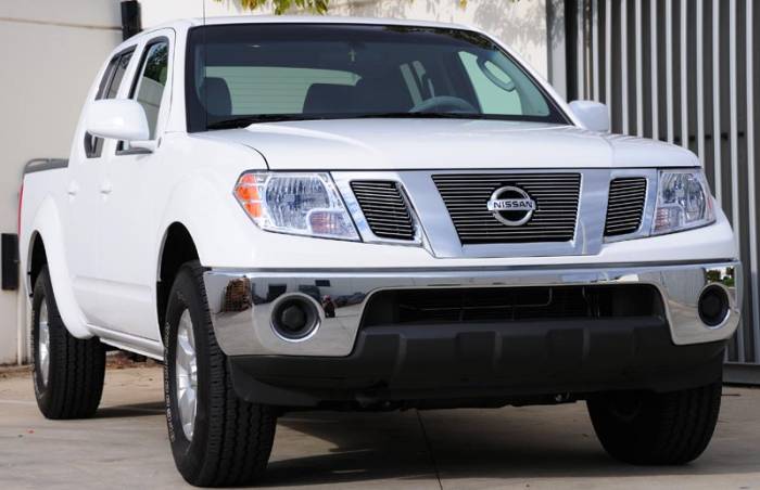 T-Rex - Nissan Frontier T-Rex Billet Grille Overlay - Bolt On with Logo Opening - 3PC - 21774
