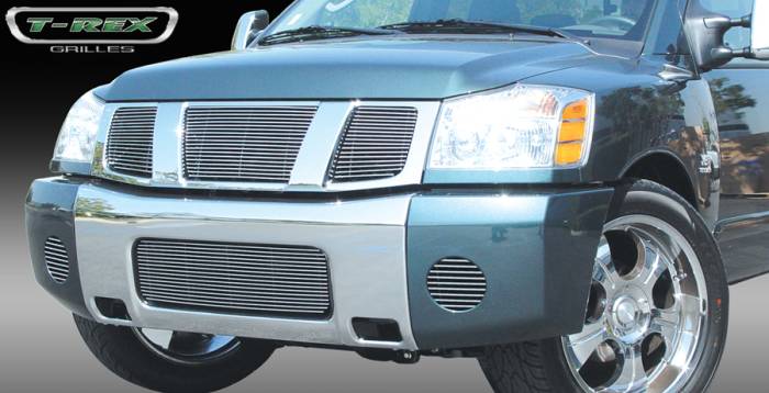T-Rex - Nissan Titan T-Rex Billet Grille Overlay - Bolt On - 3PC - 21780
