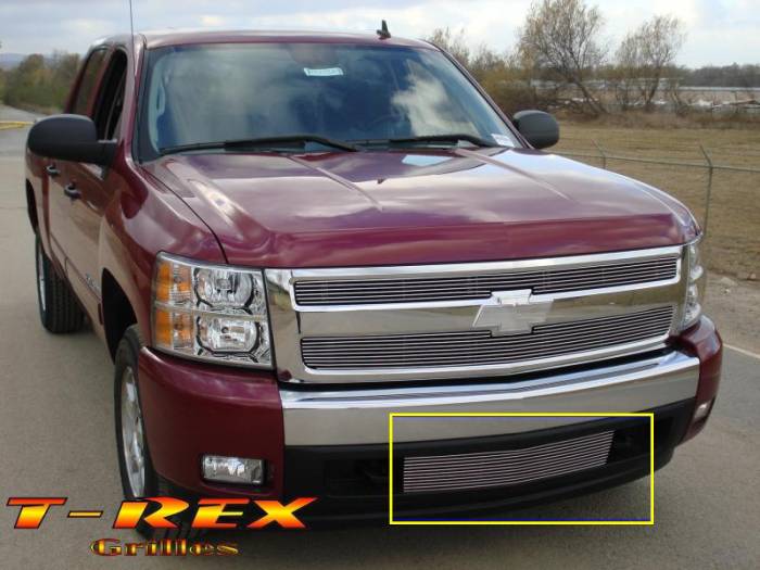 T-Rex - Chevrolet Silverado T-Rex Bumper Billet Grille Insert - 25110
