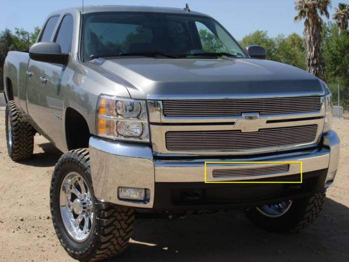 T-Rex - Chevrolet Silverado T-Rex Bumper Billet Grille - 25112