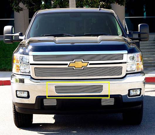 T-Rex - Chevrolet Silverado T-Rex Bumper Billet Grille - 25114