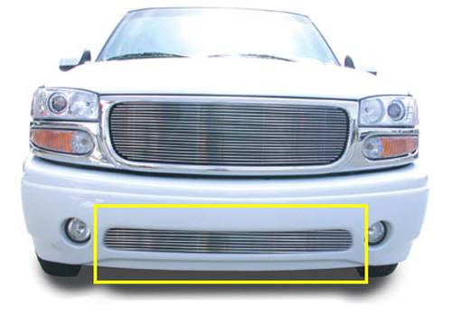 T-Rex - GMC Sierra T-Rex Bumper Billet Grille Insert - 9 Bars - 25179