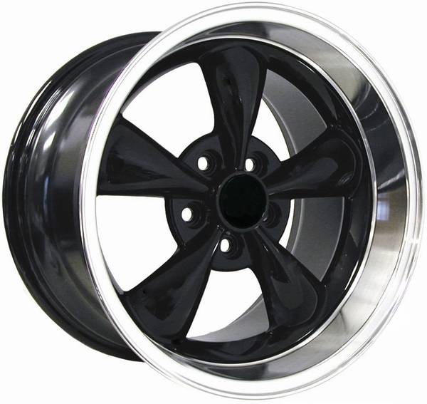 AM Custom - Ford Mustang Black Deep Dish Bullitt Wheel