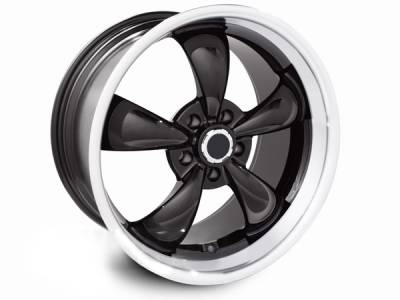 AM Custom - Ford Mustang Black Deep Dish Bullitt Wheel