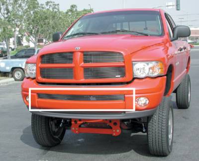 T-Rex - Dodge Ram T-Rex Bumper Billet Grille Insert - Use with Painted Bumpers - 25466