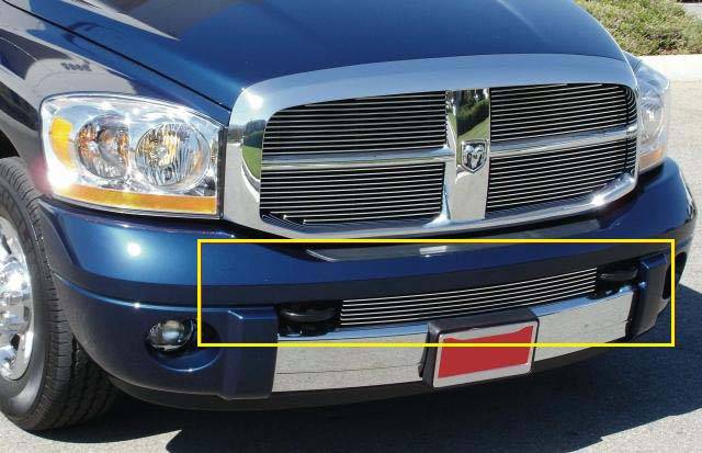 T-Rex - Dodge Ram T-Rex Bumper Billet Grille Insert - Between Tow Hooks - 25468
