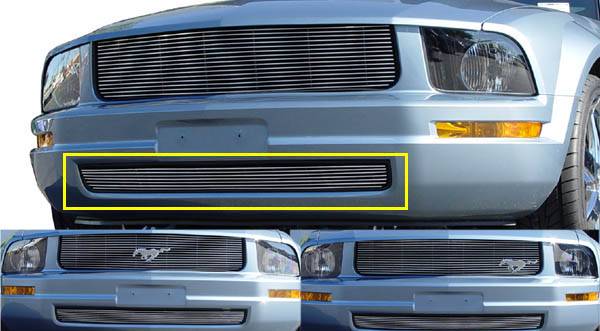 T-Rex - Ford Mustang T-Rex Bumper Billet Grille - 7 Bars - 25515