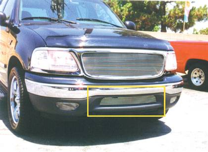 T-Rex - Ford F150 T-Rex Bumper Air Dam Billet Grille Insert - 7 Bars - 25581