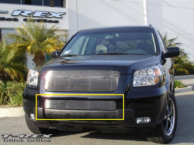 T-Rex - Honda Pilot T-Rex Bumper Billet Grille Insert - 8 Bars - 25709