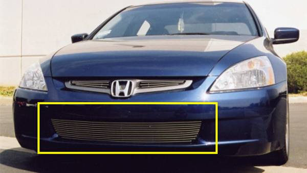 T-Rex - Honda Accord 4DR T-Rex Bumper Billet Grille Insert - 10 Bars - 25731