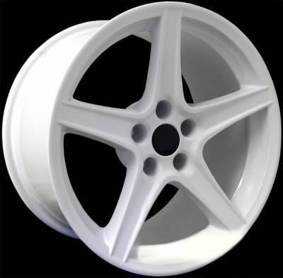 AM Custom - Ford Mustang White S Style Wheel