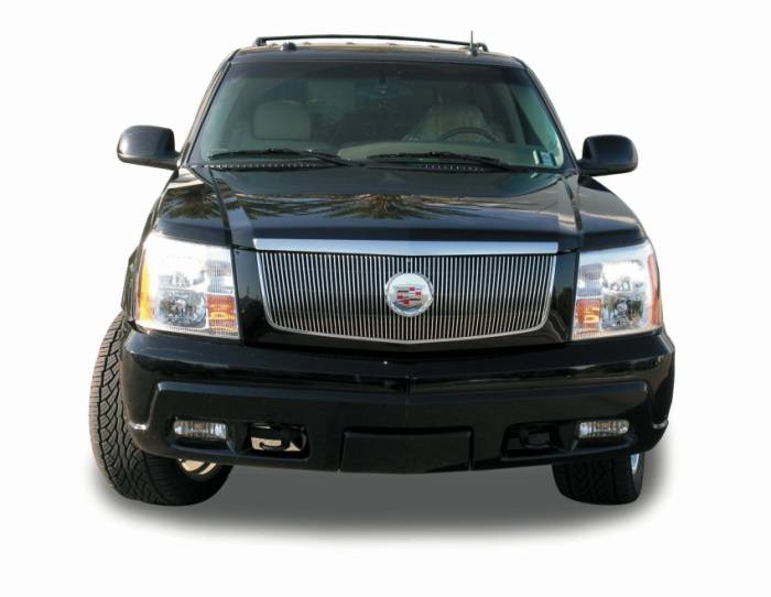 T-Rex - Cadillac Escalade T-Rex Vertical Billet Grille Insert with Center Billet Logo Plate - 64 Bars - 30184