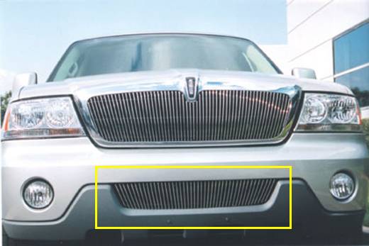 T-Rex - Lincoln Aviator T-Rex Vertical Bumper Grille Insert - Vertical - 44 Bars - 35716