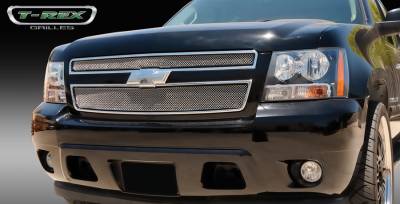 T-Rex - Chevrolet Avalanche T-Rex Sport Series Formed Mesh Grille - Stainless Steel - Triple Chrome Plated - 2PC - 44051
