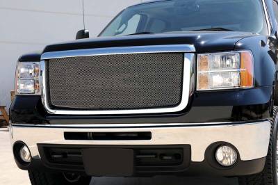 T-Rex - GMC Sierra T-Rex Sport Series Formed Mesh Grille - Stainless Steel - Triple Chrome Plated - 44206