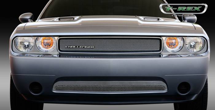 T-Rex - Dodge Challenger T-Rex Sport Series Formed Mesh Grille - Stainless Steel - Triple Chrome Plated - 44415