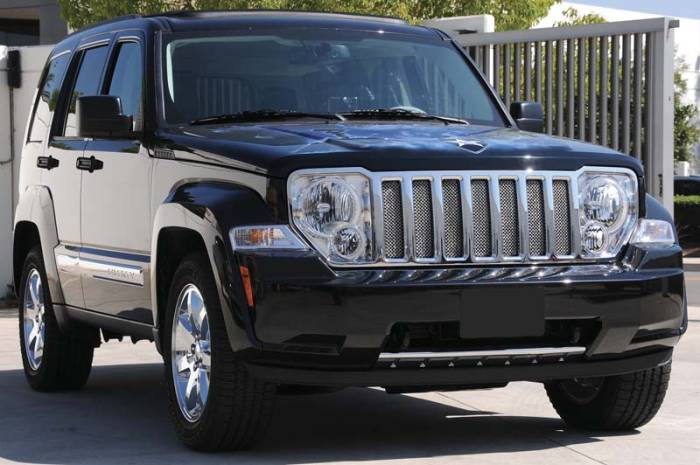 T-Rex - Jeep Liberty T-Rex Sport Series Formed Mesh Grille - Stainless Steel - Triple Chrome Plated - 7PC - 44487