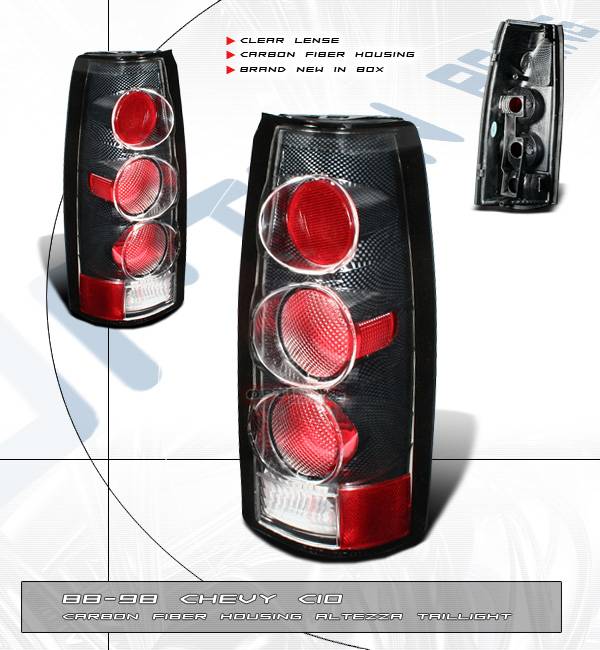 Custom - Euro Clear Lense Carbon Taillights