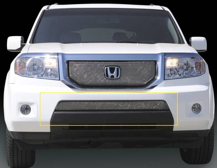 T-Rex - Honda Pilot T-Rex Sport Series Formed Mesh Bumper Grille - Triple Chrome Plated - 45705