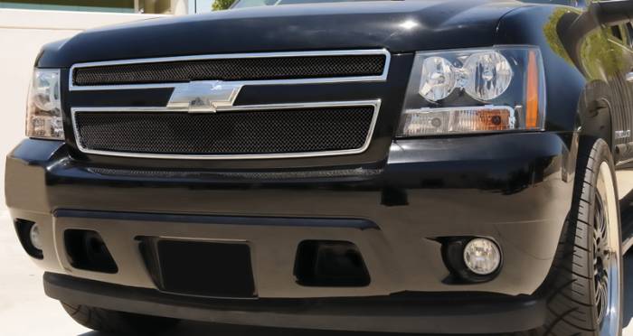 T-Rex - Chevrolet Tahoe T-Rex Sport Series Formed Mesh Grille - All Black Powdercoat - 2PC - 46051